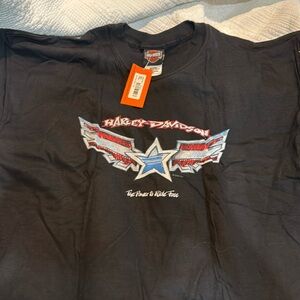 Black Harley Davidson short sleeved tee